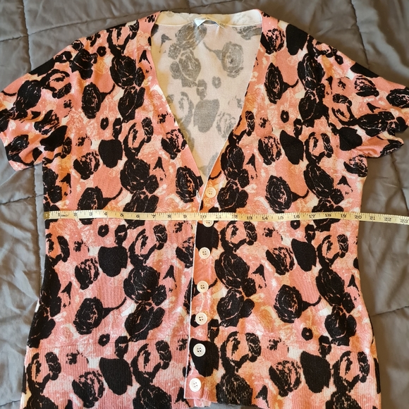 Ricki's Women's Pink Flower Print Cardigan - Picture 2 of 4